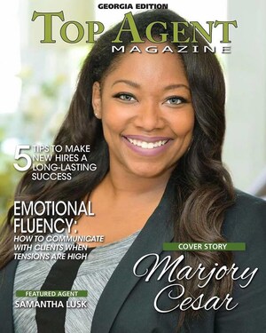 MARJORY CESAR was Featured in the GEORGIA EDITION of Top Agent Magazine