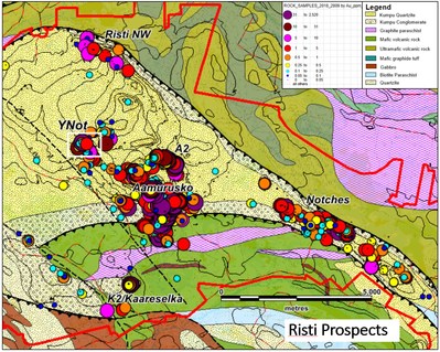 Risti Prospects (CNW Group/Aurion Resources Ltd.)