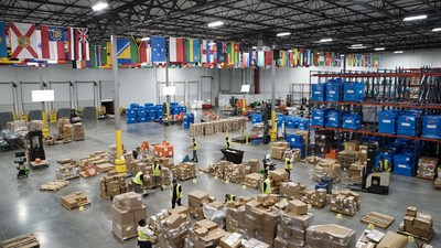 To aid relief efforts in Indonesia, Direct Relief has made available its inventory of $30 million in medicines and supplies. The supplies are ready for deployment from Direct Relief's 155,000-square-foot medical distribution warehouse, pictured above, based on urgent medical needs.