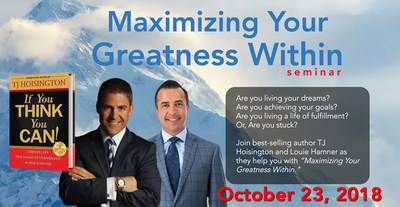 'Maximizing Your Greatness Within' Seminar Coming to Salt Lake City with Best-Selling Author, TJ Hoisington