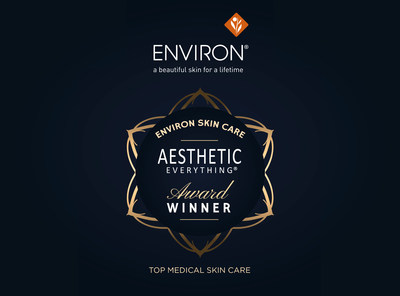 Congratulations, Environ(R) Skin Care and DermaConcepts on Your 2018 "Top Medical Skin Care" Aesthetic Everything(R) Aesthetic and Cosmetic Medicine Award!