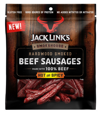 Jack Link's Smokehouse Beef Sausages Hot & Spicy