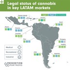LATAM Legal Cannabis Industry Set To Be Worth Over $12.7 Billion by 2028, According to Prohibition Partners
