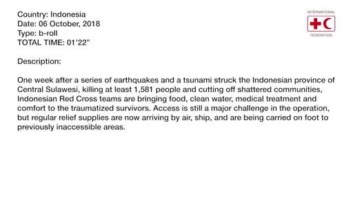 American Red Cross Commits $1 million to Aid Communities Impacted by Earthquakes and Tsunami in Indonesia
