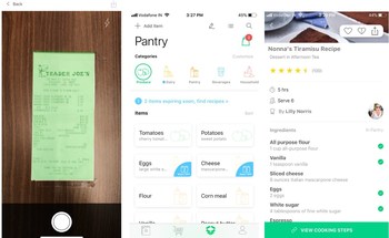 The app serves up the best recipes users can make based on what they have in the kitchen, minimizing trips to the grocery store and using up ingredients while still at their peak freshness.