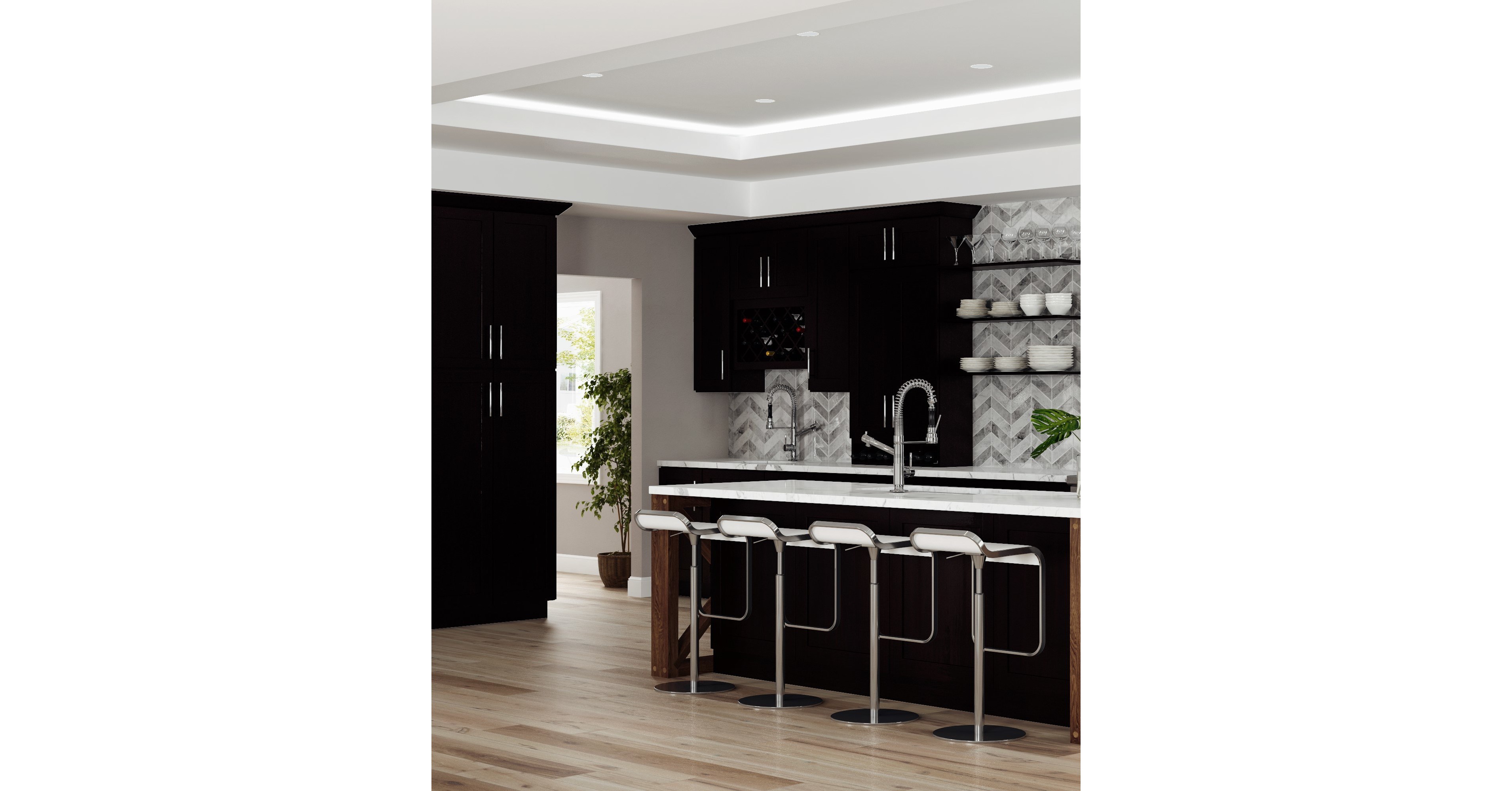 Black Shaker Kitchen Cabinets- Lily Ann Cabinets