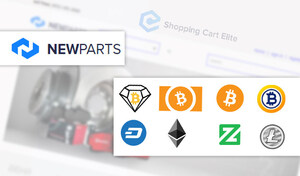 NewParts Partners With Shopping Cart Elite to Accept Bitcoin Diamond and Other Cryptocurrency Payments