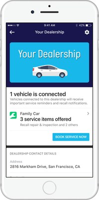 The Automatic app creates a streamlined connection between the dealer and its customers. Important service reminders, recall notifications and more are sent directly to a customer's phone, and those customers can use the app to book service appointments with the dealer that sold them their vehicles.