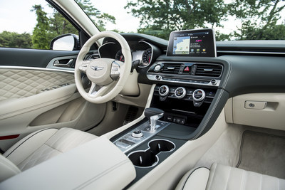 Luxurious and inviting new 2019 Genesis G70 interior.