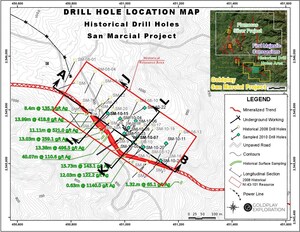 Goldplay Announces Positive Results from Sampling of Historical Core at San Marcial - Attractive Silver-Lead-Zinc Mineralization Supports Open Pit Potential