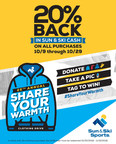 The 25th Sun &amp; Ski Sports Share Your Warmth Clothing Drive, Oct. 2018
