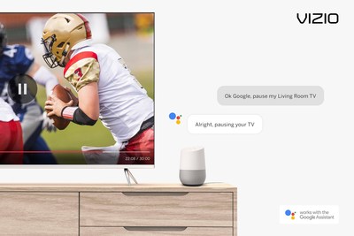 VIZIO SmartCast TVs expand voice control capabilities with new Google Assistant actions highlighted during Google’s NYC launch event.
