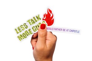 Chipotle's Famous Giphy® Stickers now available IRL….and they're Scratch &amp; Sniff!