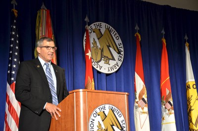WWP CEO Lt. Gen. (Ret.) Mike Linnington, attending the annual Association of the U.S. Army conference