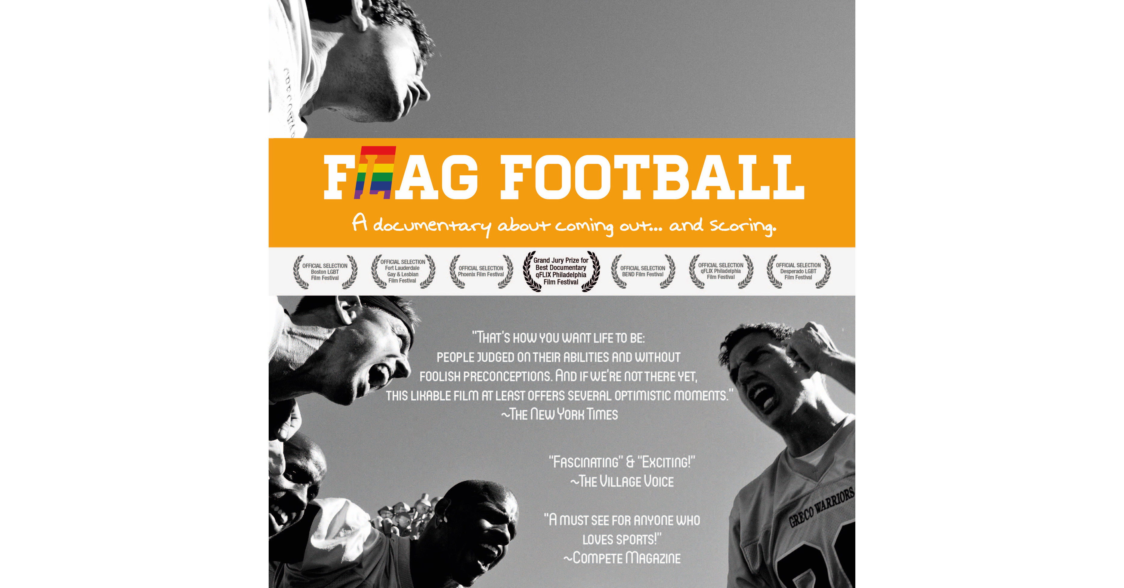 Awardwinning documentary F(L)AG FOOTBALL scores with iTunes and Amazon