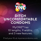 ONE® launches new myONE® condoms with 3 major improvements: 60 condoms sizes, now with an even more perfect feel