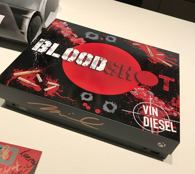 Bloodshot-Themed Custom Xbox One X Console