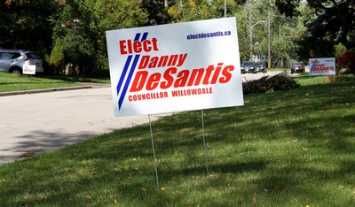 Vote to Elect DeSantis, City Councillor Candidate, Ward 18 Willowdale - Why is Danny DeSantis a better choice for voters in Willowdale riding than John Filion? (CNW Group/Danny DeSantis Election Campaign)
