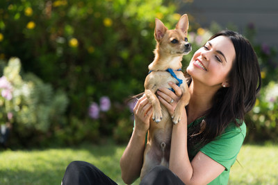 Food Network star Katie Lee and her dog Gus.