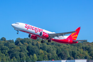 Boeing Delivers SpiceJet's First 737 MAX Airplane