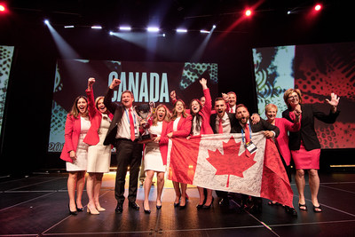Enactus Canada team from Lambton College celebrated winning the Enactus World Cup 2018.