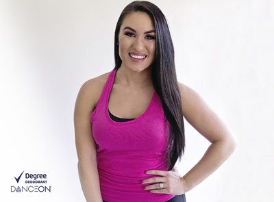 Jessica Bass, experta en Dance Fitness, se unirá con Degree® y DanceOn para inspirar a la gente a moverse atreves del baile. (PRNewsfoto/Degree Women)
