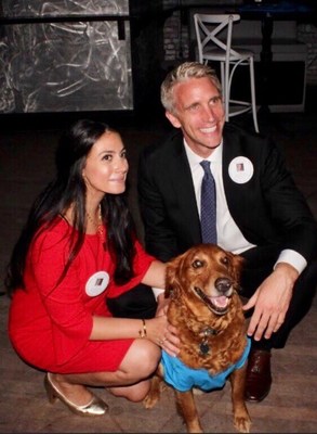 Linda Arian, Michael Maloney's Campaign Manager, Michael Maloney and his dog Yoshi