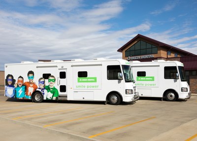 Delta Dental member companies' community benefits funding in 2017 assisted in the continuation of a successful, multimillion-dollar mobile dental program offered by Delta Dental of South Dakota. Two fully staffed mobile dental clinic trucks tour communities statewide on average 40 weeks per year to address the oral health needs of underserved children.