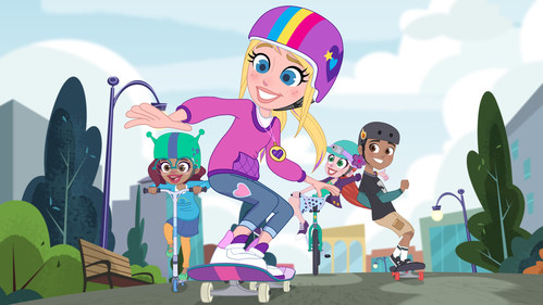 The new Polly Pocket series, from DHX Media and Mattel, follows Polly and her friends as they embrace big adventures in a shrunken size, thanks to Polly’s magic locket. Based on the celebrated Mattel toy brand, the new series is coming to 16 broadcasters internationally. (CNW Group/DHX Media Ltd.)