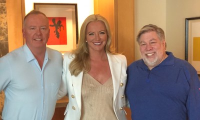 Doug Barrowman, Lady Michelle Mone, and Steve Wozniak in Silicon Valley