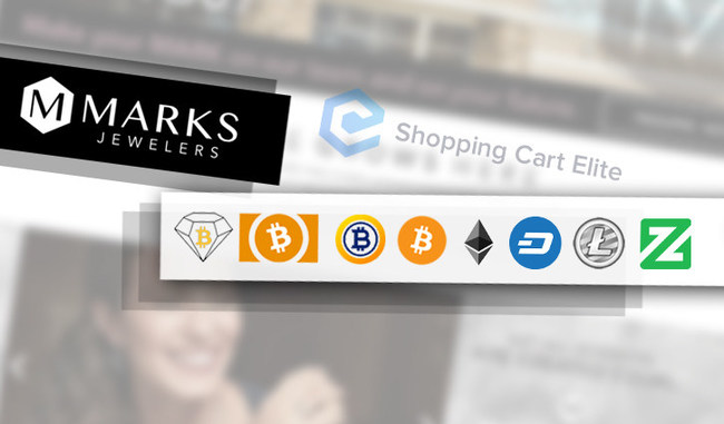 Marks Jewelers' online store will now be accepting payments in seven different cryptocurrencies, powered by Shopping Cart Elite. Supported cryptocurrencies include Bitcoin Diamond (BCD), Bitcoin Cash (BCH), Bitcoin (BCD), Bitcoin Gold (BTG), Dash, Ethereum (ETH), Zcoin (XZC) and Litecoin (LTC).