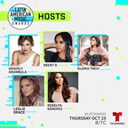 Aracely Arambula, Becky G, Gloria Trevi, Leslie Grace And Roselyn Sanchez To Host Telemundo's "Latin American Music Awards" On Oct. 25 At 8pm/7c