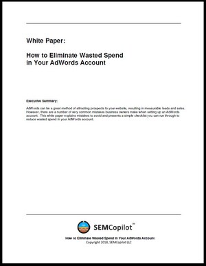 New White Paper Details How to Eliminate Sources of Waste in PPC Accounts