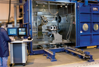 A hybrid EBAM metal 3D printer and EB welding system from Sciaky, Inc.