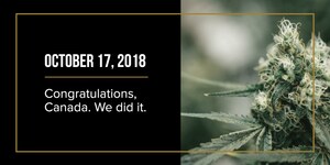Canopy Growth Celebrates History and the Legalization of Recreational Cannabis in Canada