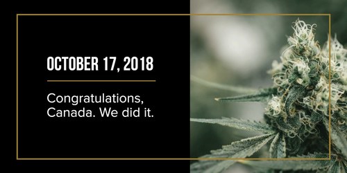 Congratulations, Canada. We did it. (CNW Group/Canopy Growth Corporation)