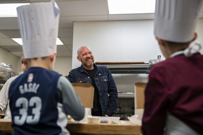 There is never a dull moment for Chef Aaron Barnett who recently spent time in the kitchen decorating cookies with patients at St. Jude Children's Research Hospital in Memphis, Tennessee, before lending his help as a participating chef at the St. Jude Garden Harvest on Sunday, Oct. 14.