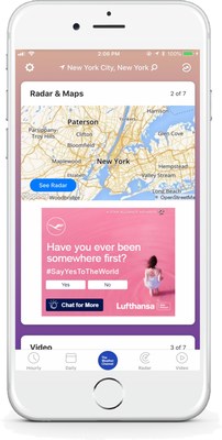 Lufthansa and IBM collaborate for AI-powered ad campaign with Watson Ads available on weather.com, The Weather Channel app, and across Lufthansa’s digital advertising ecosystem.