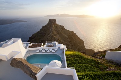 ?The Villa' Private Pool Terrace View at Grace Hotel Santorini, Auberge Resorts Collection