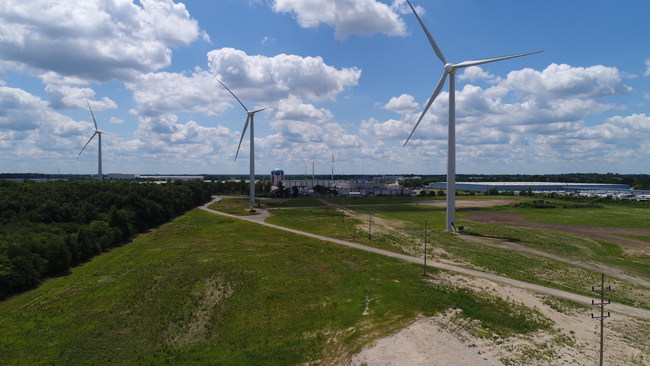 Ball Corporation and One Energy LLC announced today that three additional wind turbines will be built near Ball's Findlay, Ohio, metal packaging plant. The three new turbines will join these existing three turbines and together are expected to provide about 30 percent of the plant's power needs over the next 20 years.