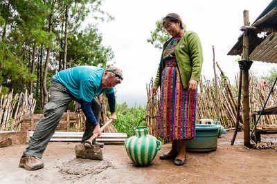 Volunteers from innovative technology company, Viv, build and install clean cookstoves for residents of Xiquin Sanahi village of Guatemala as part of their commitment to making life better on a global scale.