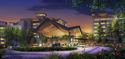 A new nature-inspired, mixed-use Disney resort will welcome families in 2022 along the picturesque shoreline of Bay Lake located between Disney's Wilderness Lodge and Disney's Fort Wilderness Resort & Campground at Walt Disney World Resort.  The deluxe resort, which will be themed to complement its natural surroundings, will include more than 900 hotel rooms and proposed Disney Vacation Club villas spread across a variety of unique accommodation types. (Proposed Artist Concept Only, Disney)