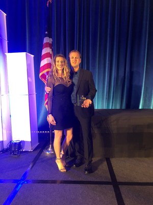 Husband and wife duo Acey and Kerri Light as they receive the 2018 Franchisee of the Year Award at the prestigious International Franchise Association (IFA) Franchise Action Network Annual Meeting in Washington, D.C.