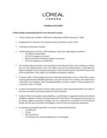 Technical data sheets L’Oréal Canada 60 years of beauty (CNW Group/L'Oréal Canada Inc.)