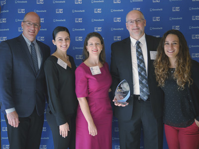 Goodwill NYNJ CEO/President Katy Gaul-Stigge (3rd from left) next to Ernie DuPont, CVS Health Senior Director of Workforce Initiatives, with the CVS Health NYC Regional Learning Center, Workforce Initiatives team.