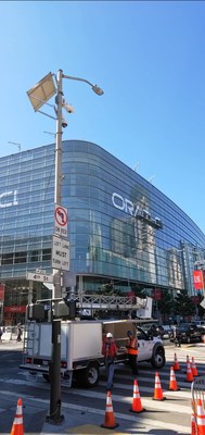 The Oracle OpenWorld Conference begins the week of October 22nd. The V5 Systems units have been strategically mounted for greater vantage.