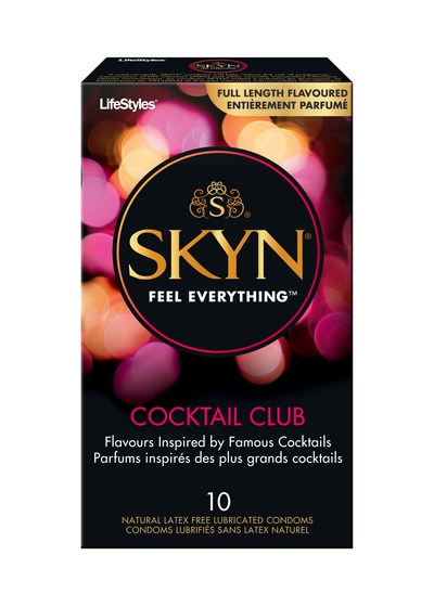 SKYN® Condoms lance Cocktail Club, le premier condom en polyisoprène sans latex aromatisé