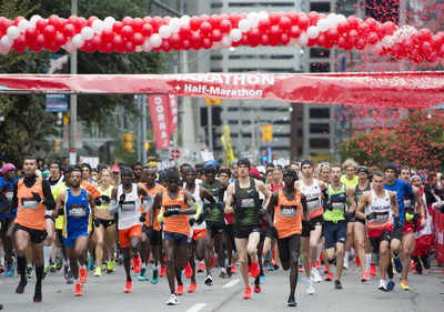 The 29th annual Scotiabank Toronto Waterfront Marathon took place this weekend. An estimated 3.5 million was raised through the Scotiabank Charity Challenge, supporting nearly 200 local charities. (CNW Group/Scotiabank)