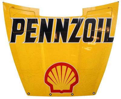 Race Used Team Penske Pennzoil Hood autographed by Monster Energy NASCAR Cup Series Driver Joey Logano will be sold in the first eBay and NASCAR joint charity sale.