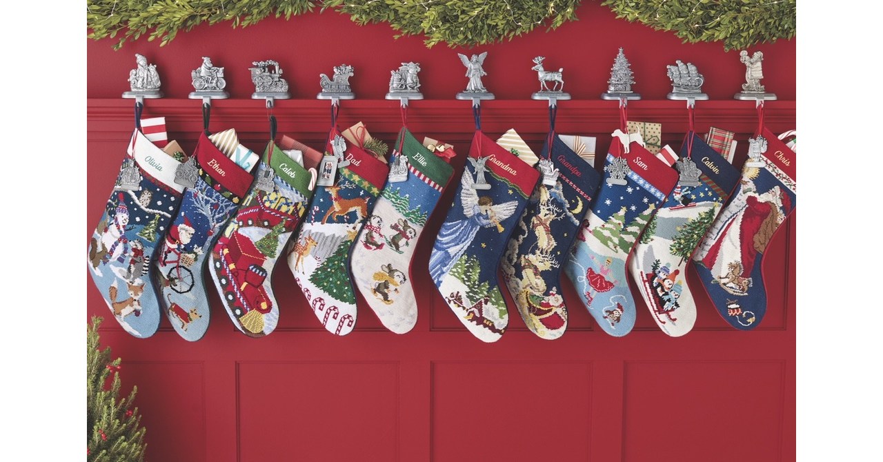 Lands' End Celebrates 25 Years Of Making Memories And Merriment With Its  Beloved Needlepoint Christmas Stockings
